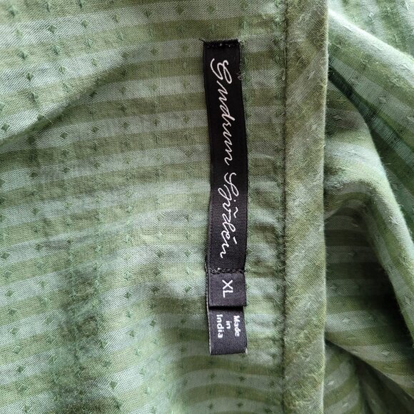 Gudrun Sjoden Green Striped Tunic - Picture 3 of 7